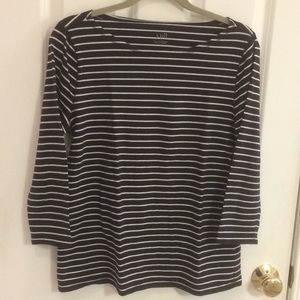 J. Jill Boatneck Striped Tee